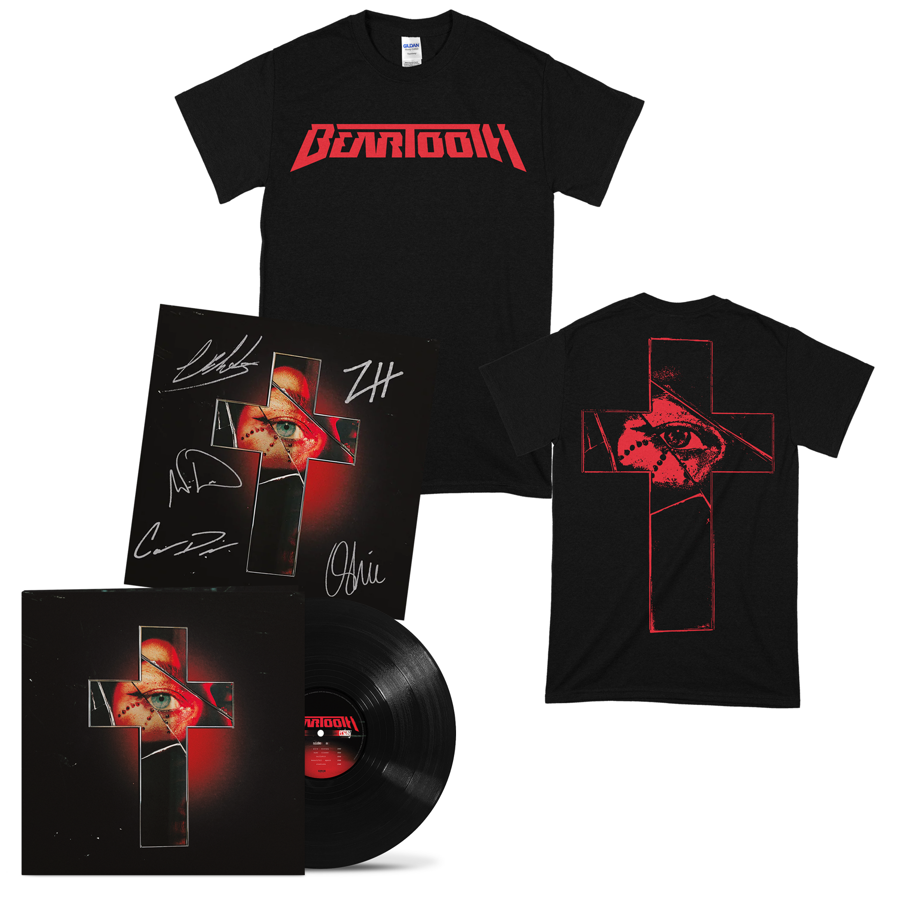 Pure Ecstasy (Black Vinyl) Bundle + Signed 12" Print