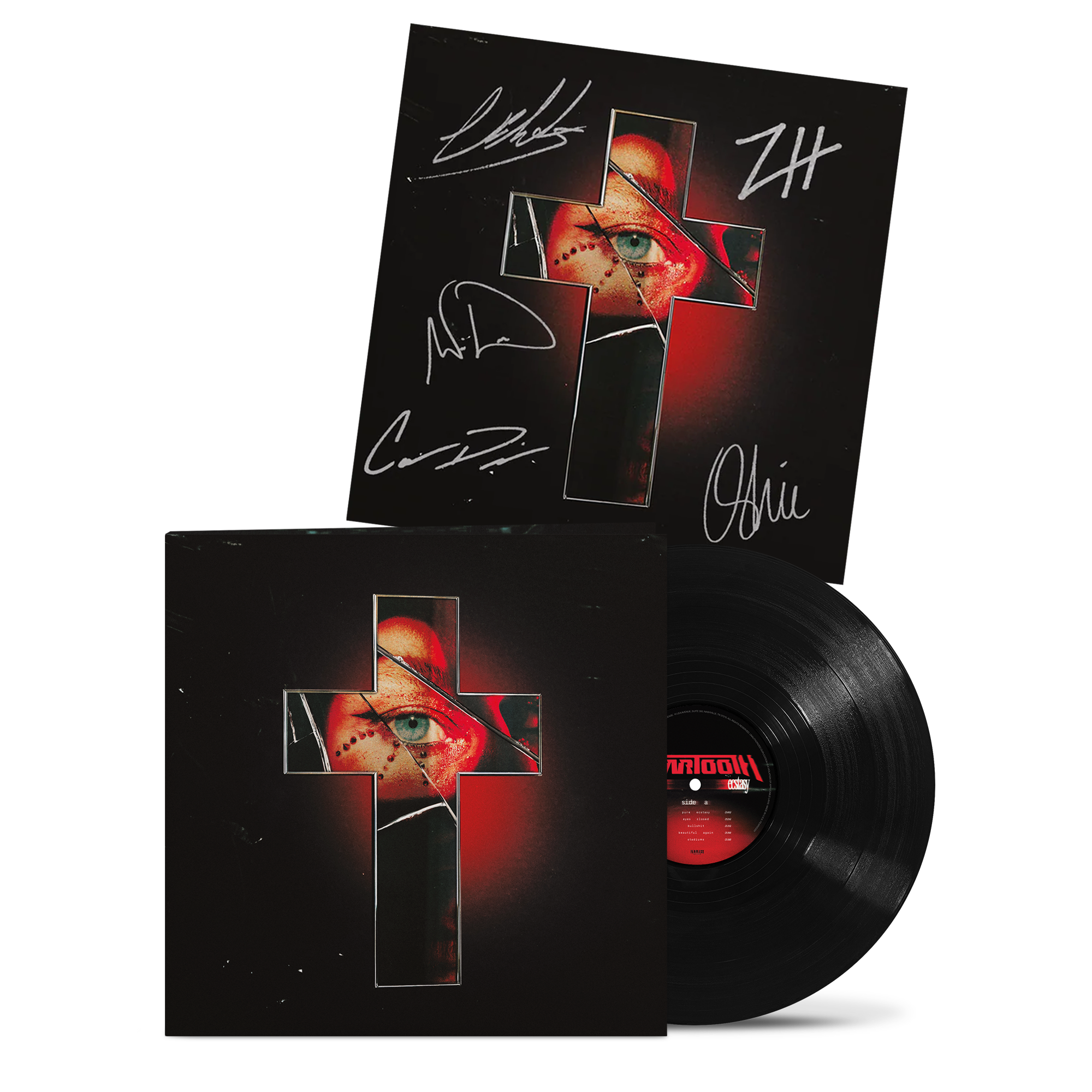Pure Ecstasy (Black Vinyl) + Signed 12" Print